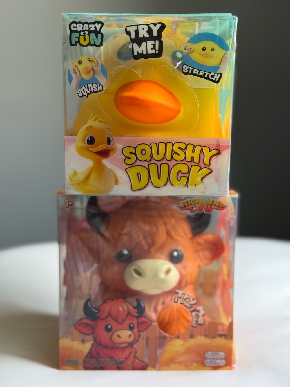Highland Cow Crazy Fun Duck Farm Squishy Squeeze Toy Five Below RMS SHIPS TODAY!